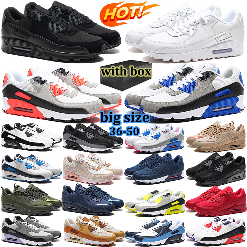 with box 90s designer shoes 90 running shoes for women men designer sneakers brown white black mens outdoor sports trainers chaussure scarpe Plate-forme