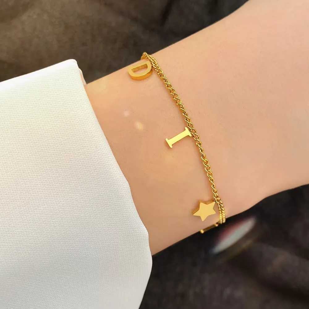 1 Ins-style fashion letter Simple stylish and versatile jewelry perfect for womens everyday wear M251213