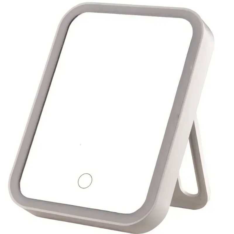 LED Touch Screen Makeup Mirror Folding Lighted Vanity Mirror 90 adjustableCosmetic Mirror Travel for Women GirlsT251213