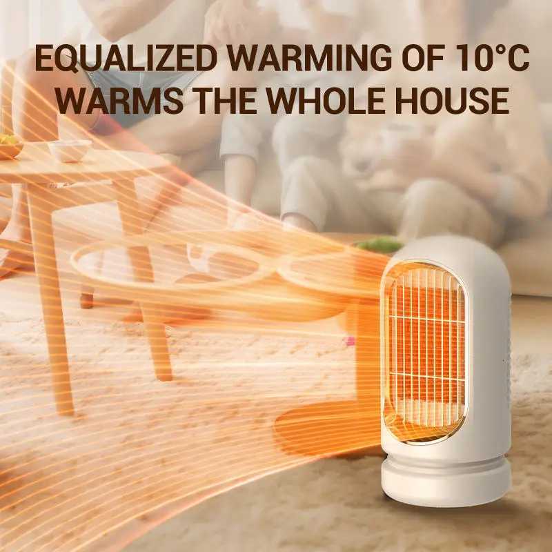 Portable Electric Heater 1200W Winter Heating Fan Home Office Dormitory Hand Warmer Fast Heat Desktop Fan Heater Warm Air Blower Y251213