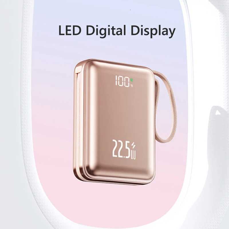 Power Bank 20000mAh USB-C Cable 225W Fast Charging External Battery PD20W Powerbank for iPhone 17 16 pro H251213