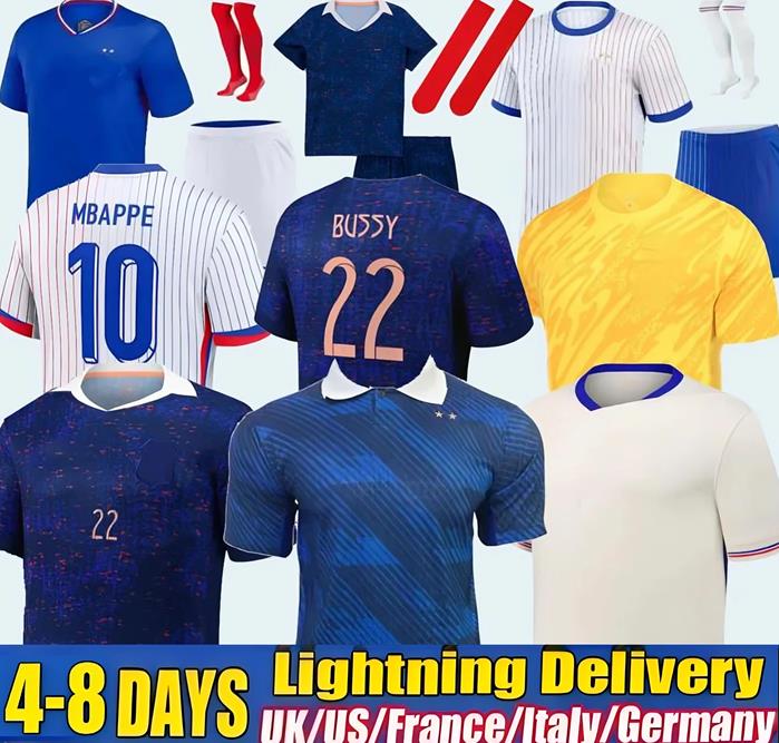 2025 2026 French MBAPPE Soccer Jerseys final BENZEMA GIROUD GRIEZMANN SALIBA PAVARD KANTE POGBA THURAM KOLO 2024 25 26 Maillot De Foot Equipe Football Shirt Kids