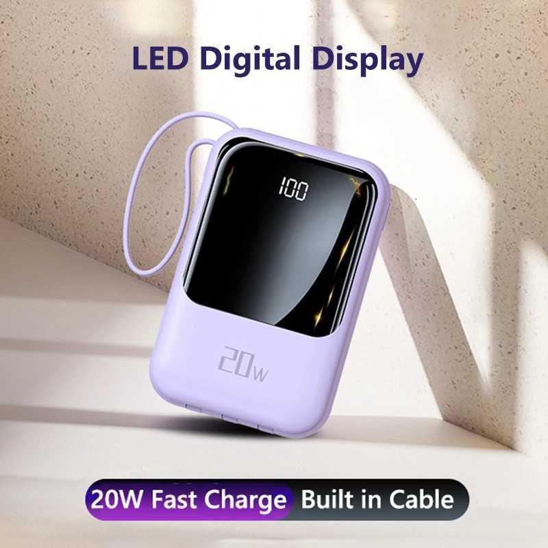 20000mAh 20W Fast Charging Mini Power Bank Digital Portable Battery Charger Powerbank for iPhone 17 16 15 H251213