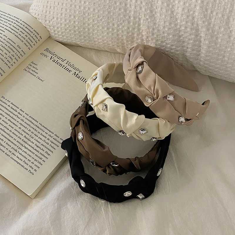 Wen Girls Satin Scrunchies Rhinestone Haiand band Adt Hair Accories Hair Jewley Y251213