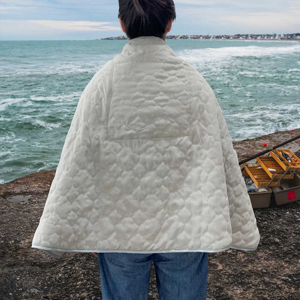 USB Heated Shawl Electric Heating Blanket 3 Heating Level Wearable Heated Poncho Throw Soft Heated Throw Blanket for Home Office Y251212