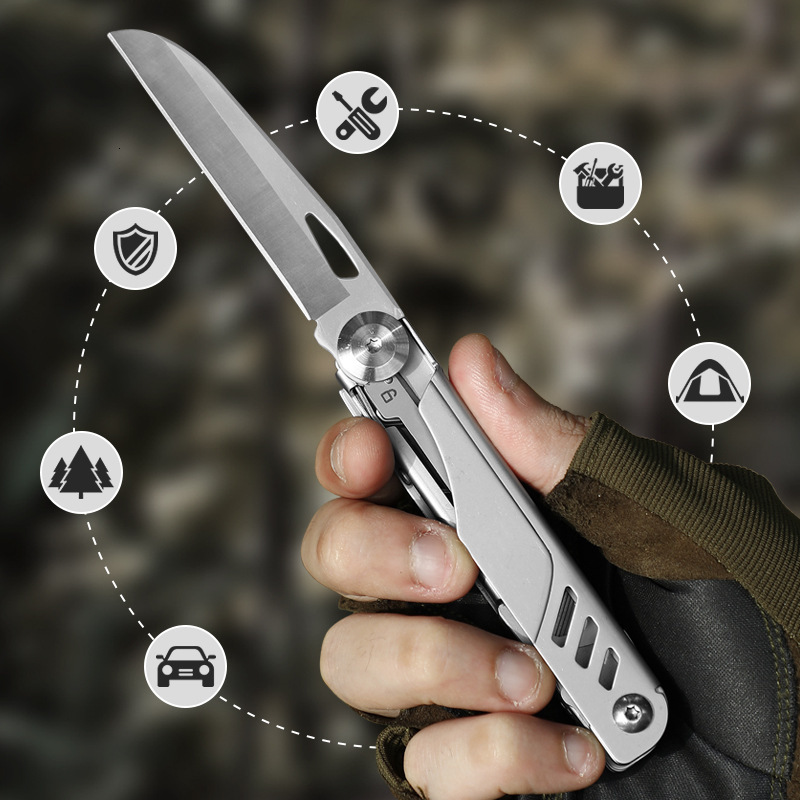 Multifunctional EDC Outdoor Tool Portable Camping Scissors Saw Survival Sharp Pocket Knife
