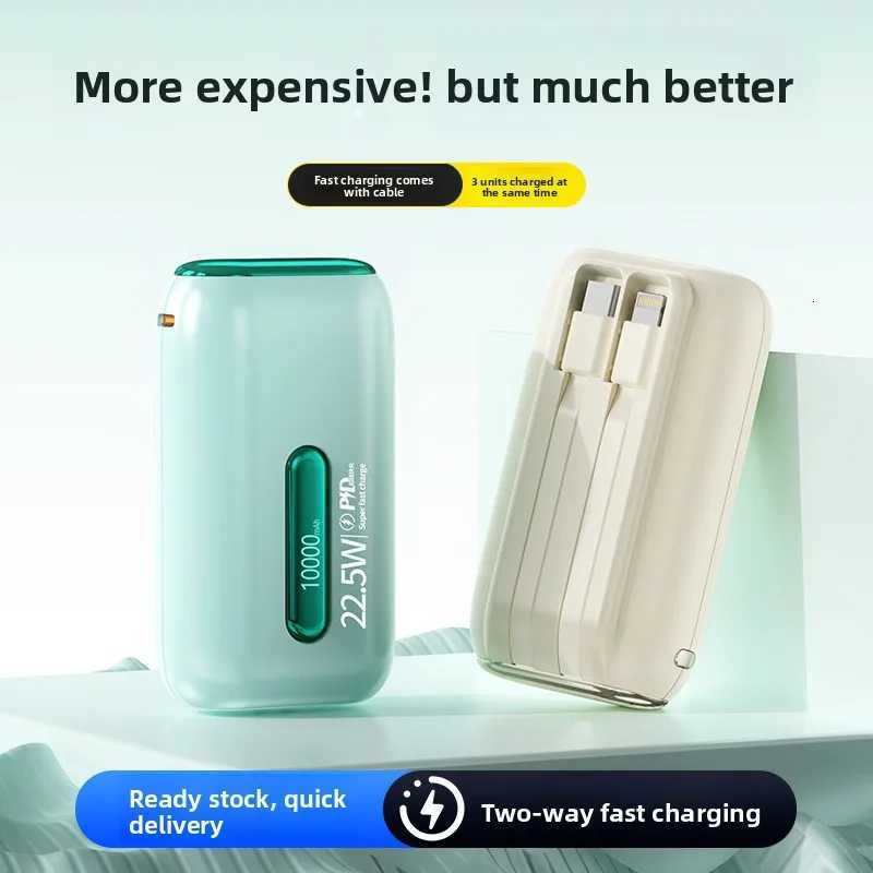 20000 Mah Built-in Cable Fast Charge Sharing Mini Cpact Wholes Mobile Power BankWith LED Power DisplayCes with 2 Lines H251213