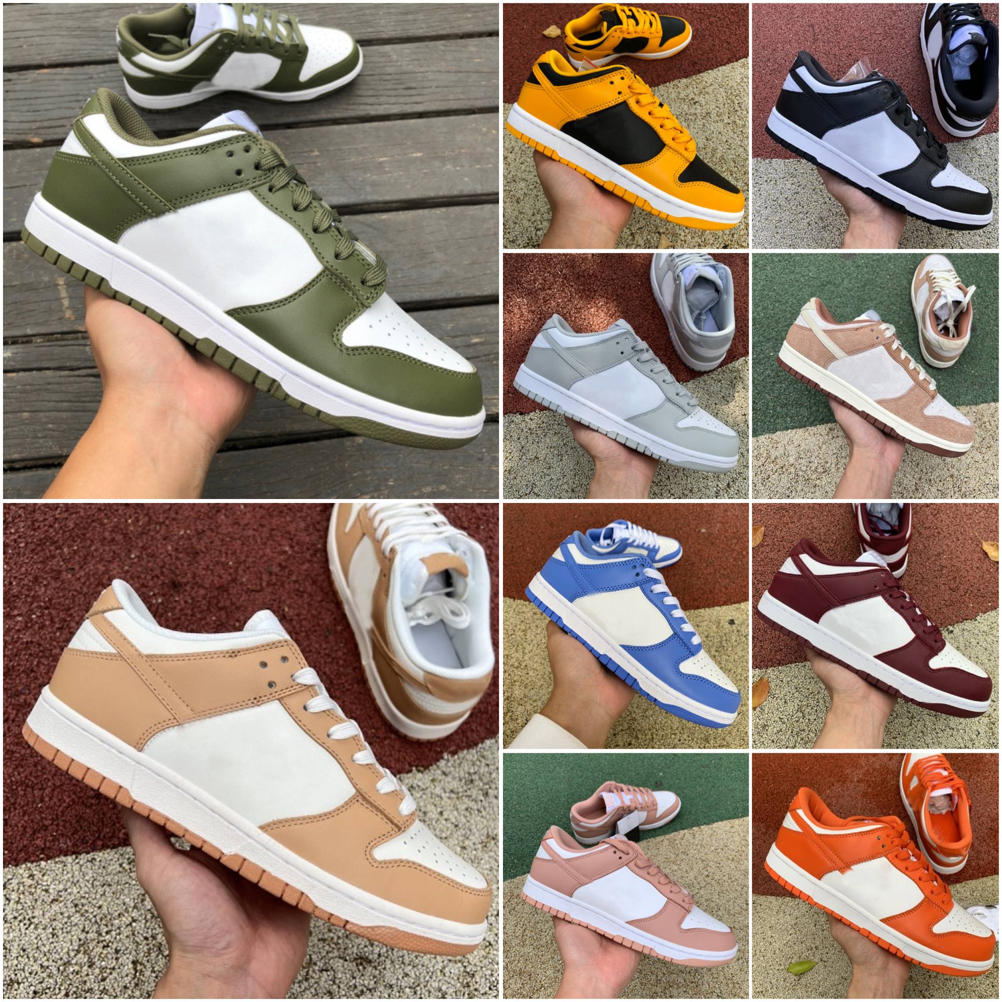 Designer Casual shoes for Men flat sneakers lows skateboard shoe Triple Pink Green Glow Active Laser Orange dhgate fashion mens womens outdoor trainers GAI size 36-46