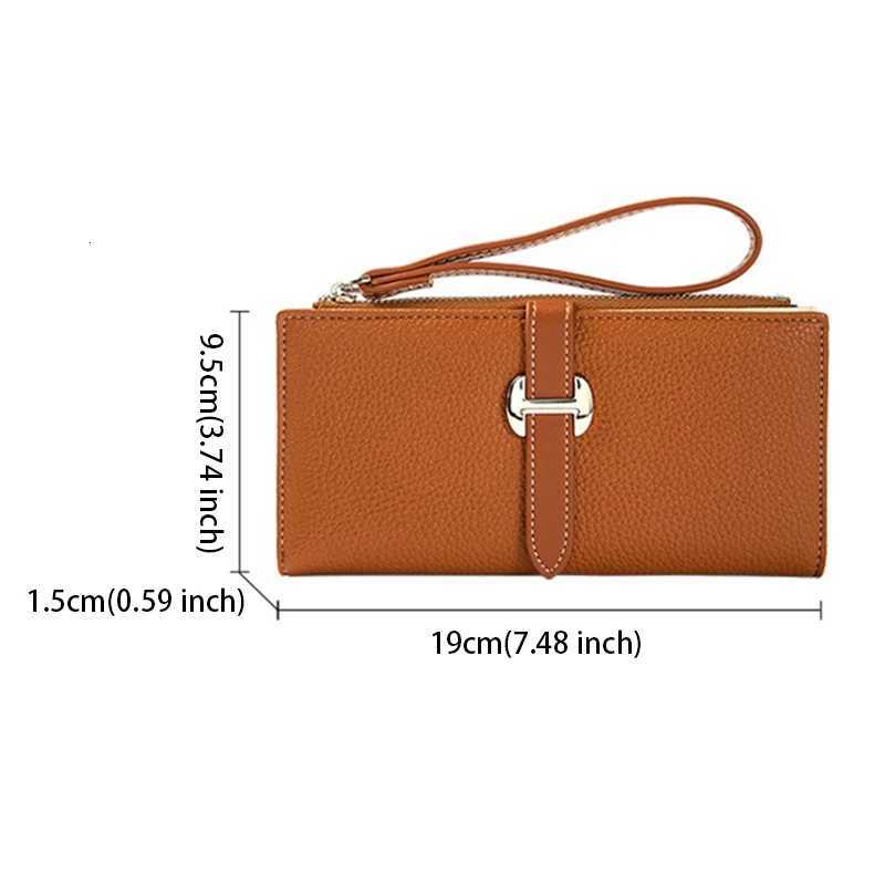 Luxury Designer Wens Wallet PU Leather Lg Purse for Wen Card Holder Handbag with Zip Pocket Simple Cluh Bag Y251213
