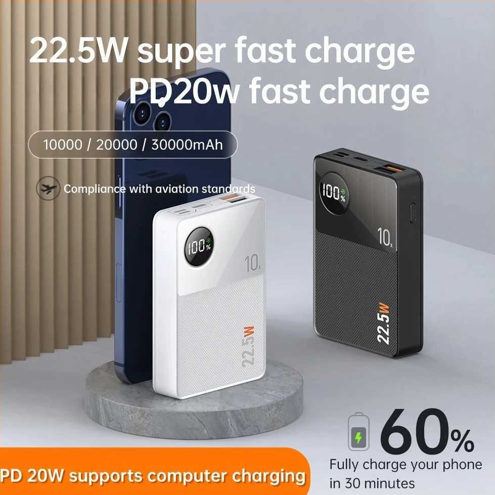 20000mAh Mini Power Bank USB C Port 225W Portable Fast Charging Spare Battery For Iphone Carried On The Plane Q8 H251213