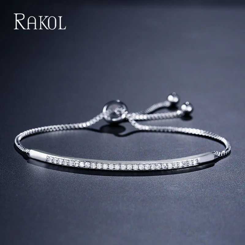 RAKOL Fashion Cubic Zircon Adjustale s for Women Exquisite Party Wedding Jewelry M251213