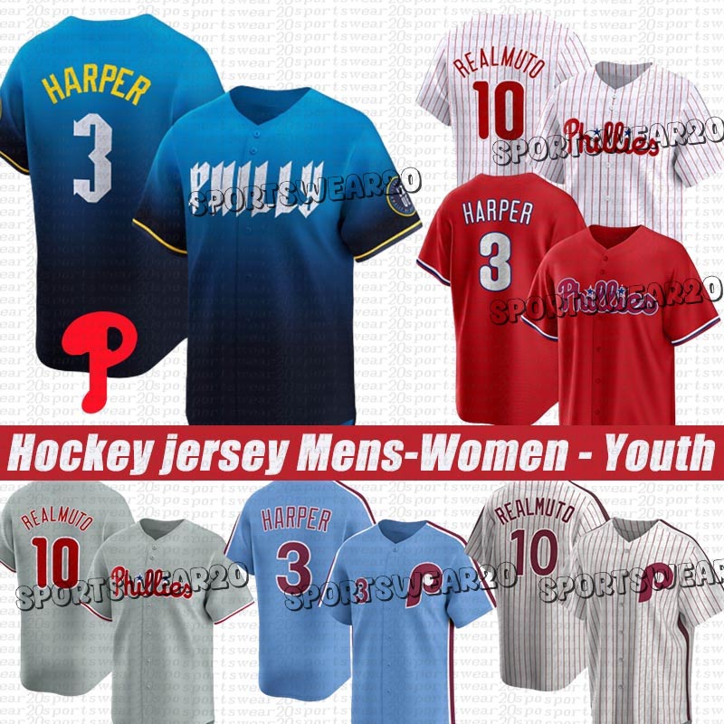 Bryce Harper Philadelphiaes Phillies jersey Trea Turner Aaron Nola Kyle Schwarber Zack Wheeler Ranger Suarez Nick Castellanos Baseball Jerseys