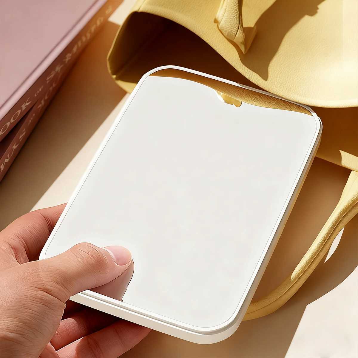 1 portable pink/white makeup mirror foldable travel makeup mirror home I am a dressing table dormitory beauty mirrorT251213