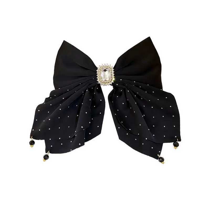1pc Korean bow large hair clip womens autumn high-end feeling ponytail spring clip new year high-end Y251213
