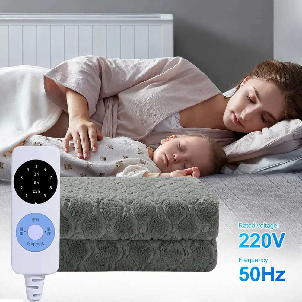 Velvet Intelligent Blanket Double Single Fleece Heated Blanket Soft Smart Electric Blanket Household Office Blanket Y251212