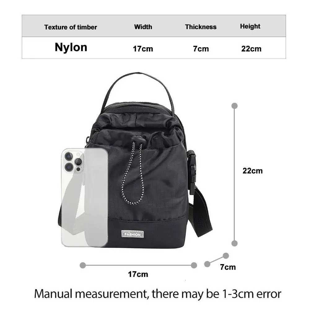 Nylon Sling Bag Water bottle bag Waterproof Outdoor Travel Pouch New Canvas Casual Crossbody Bag Fashion Bag Shoulder BagsT251213
