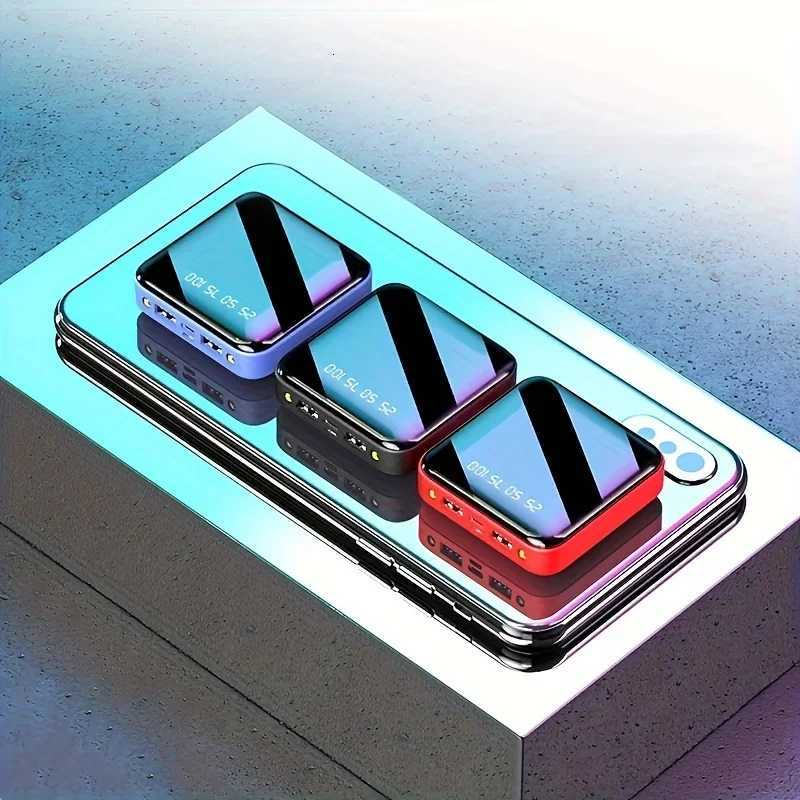 30000mAh Mini Power Bank Fast Charging Large Capacity Portable Power Bank 4 in 1 Cable for iPhone 2025 New H251213