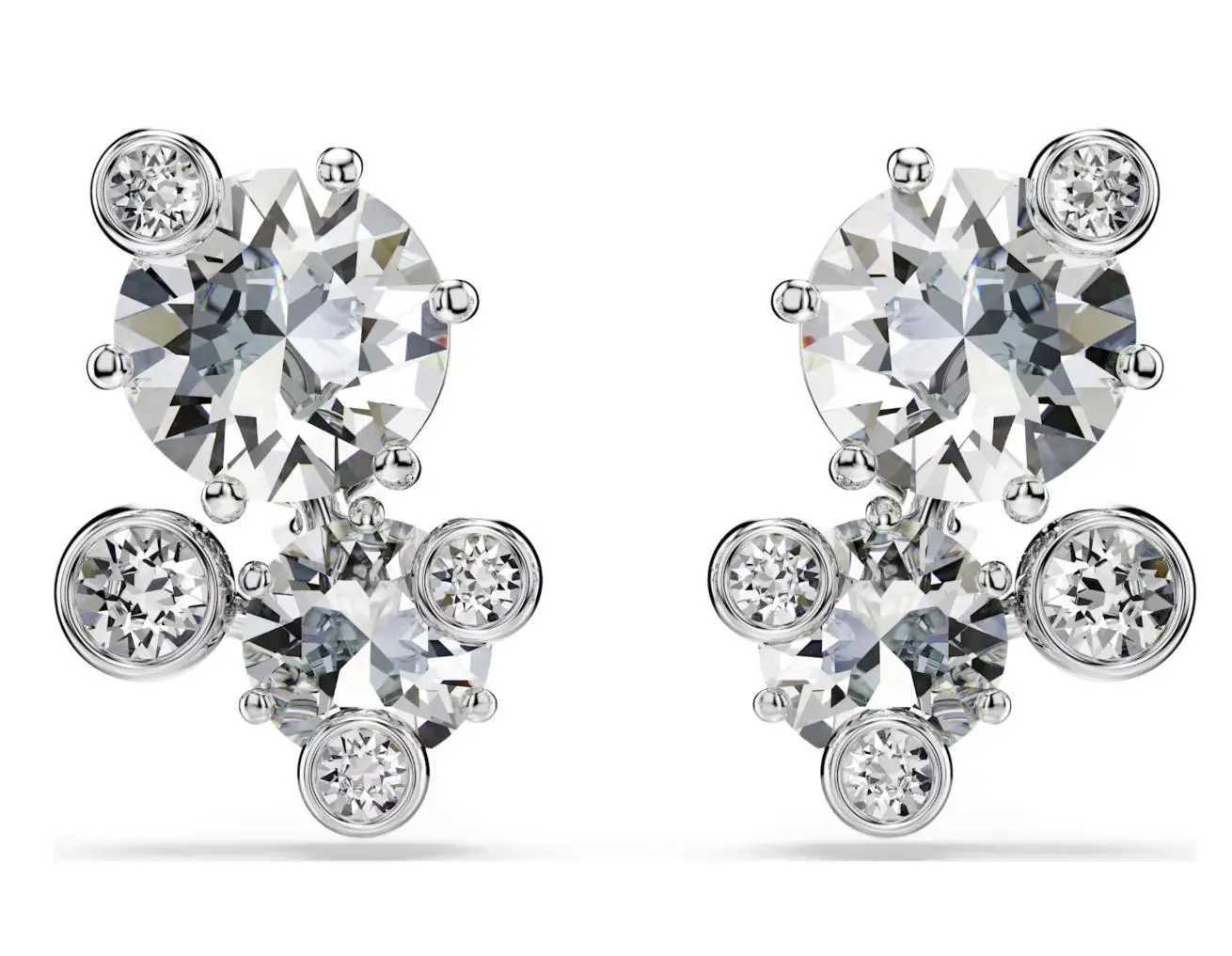 2025 New Luxury Zircon Colored Necklace Pendant Earnail Mixed Cutting Design for Daily Dressing Party Banquet Essential M251213