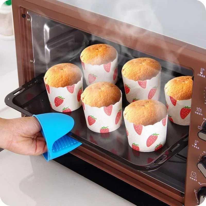 2Pcs Oven Gloves Silicone Heat Resistant Cooking Pinch Mitts Potholder for Kitchen Cooking Baking H251212