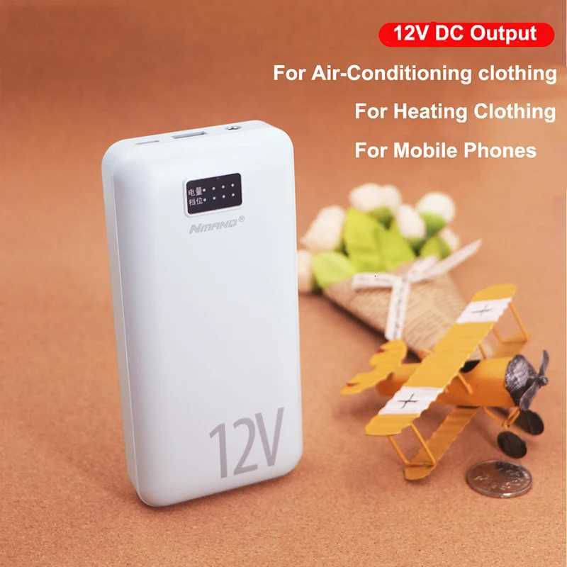 18000mAh Power Bank 12V DC Output Portable Charger for Heated Vest Jacket Power Bank for iPhone Air Conditioning Clothing H251213