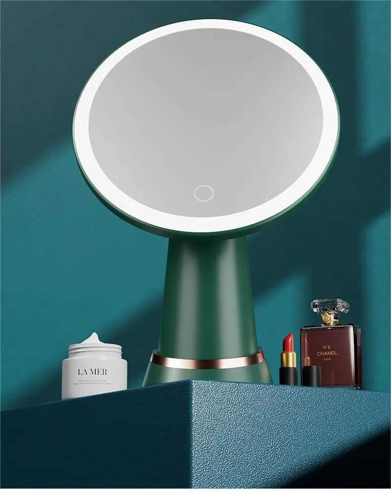Cosmetic Mirror with Lights 3 Colours LED Cosmetic Mirror Light Rechargeable Stand Light Beauty Cosmetic Light Touch ControlT251213