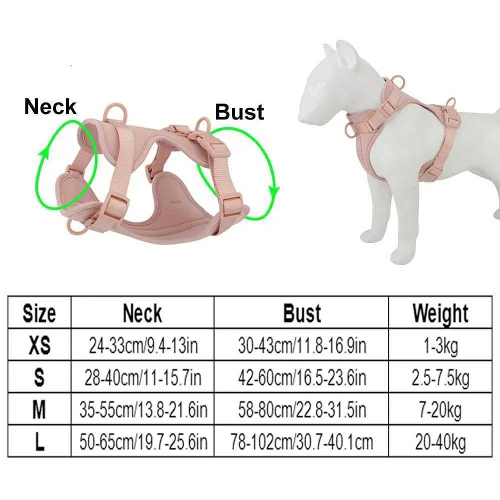 Fashion Candy Color Dog Harness Vest Reflective Adjustable Dog Chest Strap Anti breakaway PVC Puppy Clothes Pet Outdoor Walking M251213