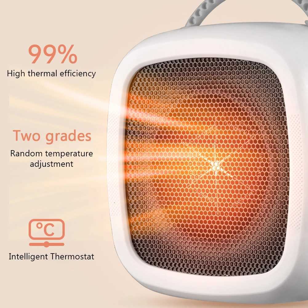 500W 220V 50hz Mini Electric Heater Household Desktop Radiator Warm Air Heater Heating Technology for Living Room Bedroom Y251213