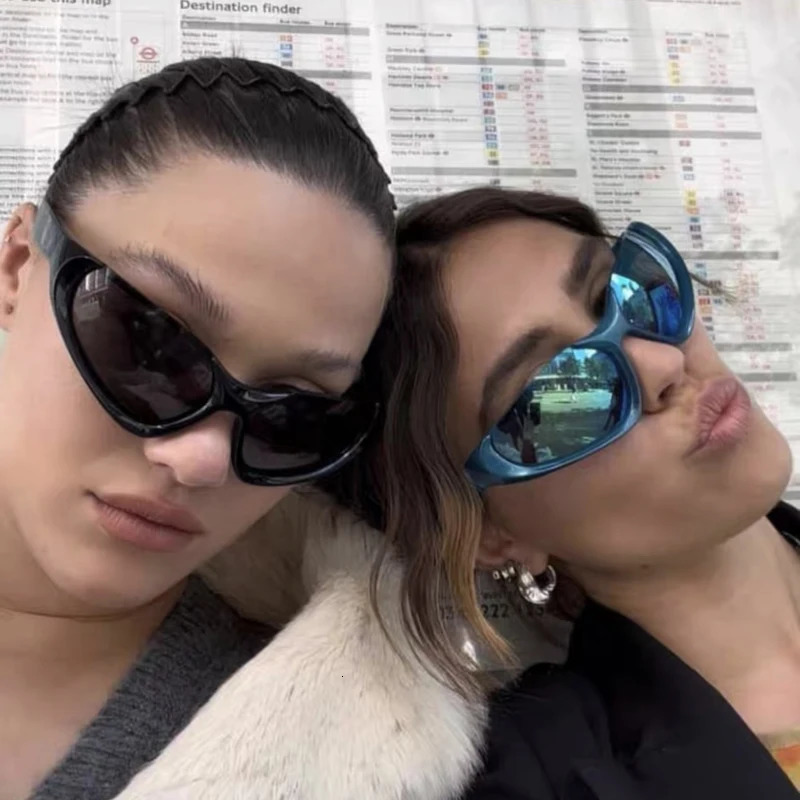 Cycling Steampunk Y2K Sunglasses Women Men Brand Design Sports Punk Sun Glasses Summer Unisex Mirror Shades UV400 251212