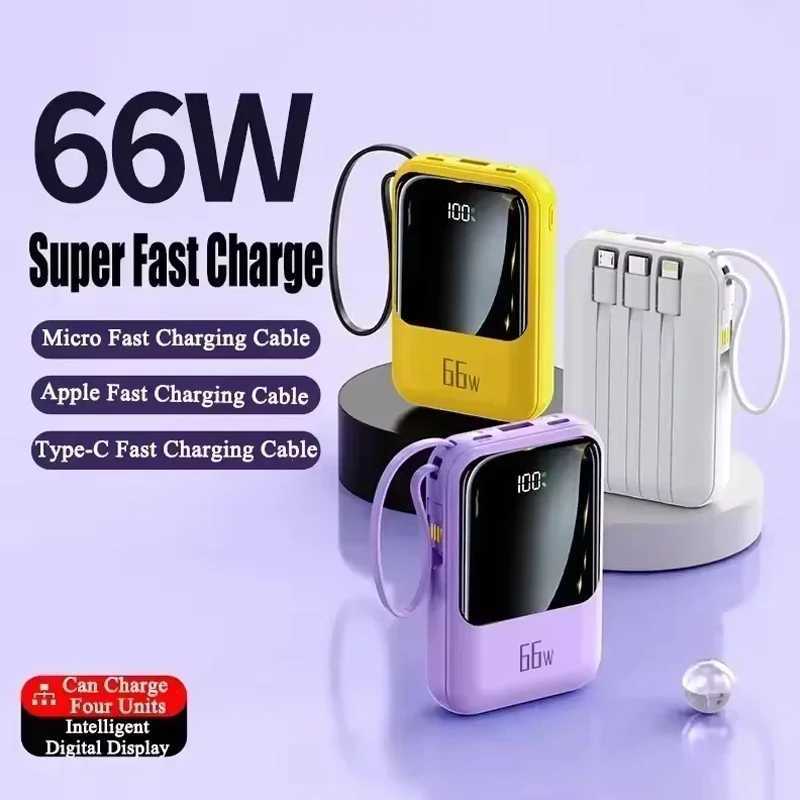 NEW 20000mAh Mini Power Bank 66W Portable Charger Fast Charging Powerbank External Spare Battery for IPhone Phone H251213