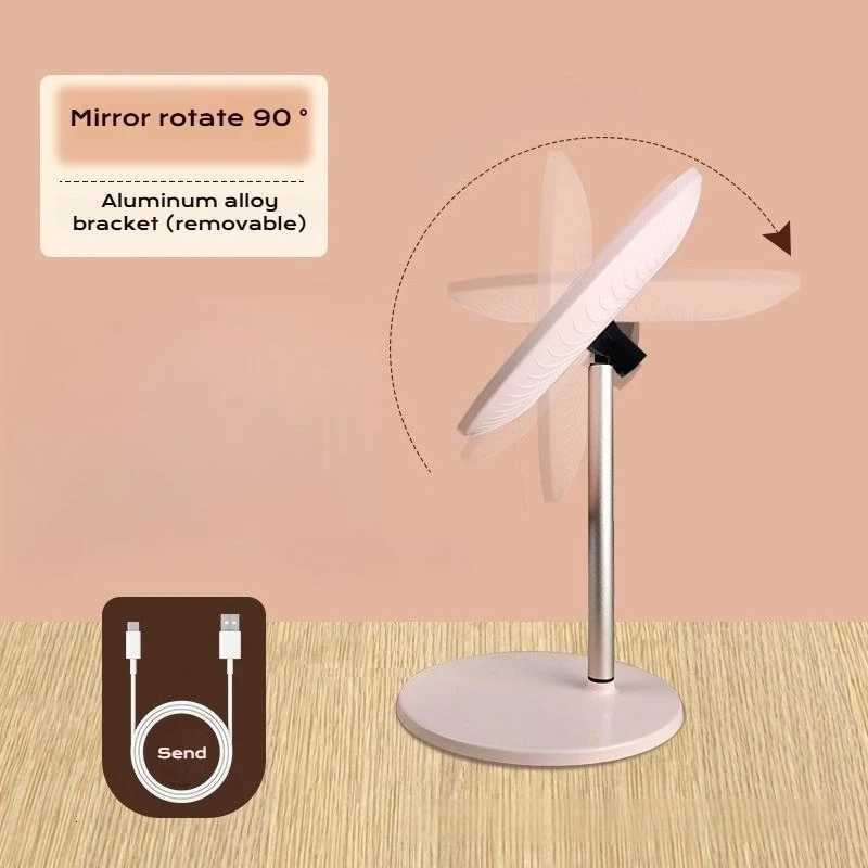 1PC Professional LED Makeup Mirror with Touch Control 3 Color Dimmable Lights Metal Frame for Vanity Table Beauty Cosmetic ToolT251213