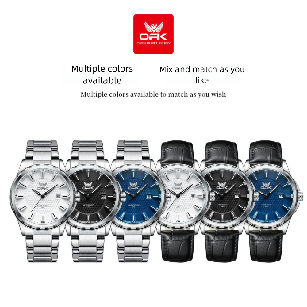 OPK Designer Men's Watches - Free Shipping Wholesale. Fashionable, Waterproof, Luminous Quartz, Casual And Versatile Outdoor Sports Watches