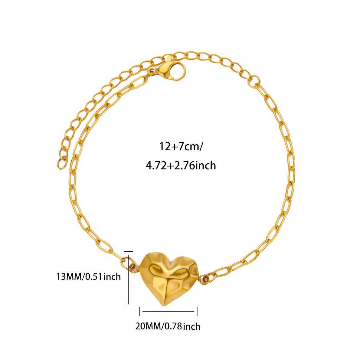 Free Shipping Heart Pendant For Women Stainless Steel Gold Color Chain 2025 New Party Wedding Couple Jewelry M251213