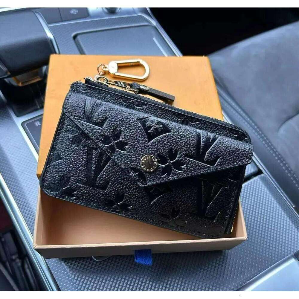 10A WALLET CARD HOLDER RECTO VERSO Designer leather Fashion Womens Mini Zippy Organizer Wallet Coin Purse bag Belt Charm Key Pouch with box