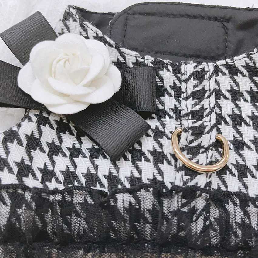 Designer luxury Dog Harness and Leash Set for Small Medium Dogs Cats Walking Puppy Lace Vest Harness York Chihuahua Pet Accessories M251213