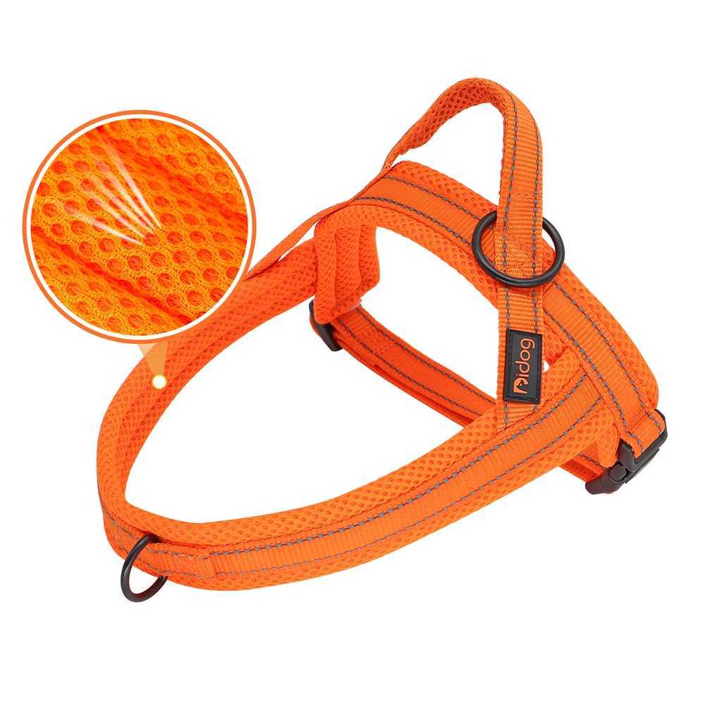 Reflective Nylon Dog Harness Adjustable Outdoor No Pull Small Medium Large Pet Dog Harness Vest For French Bulldog Pets Perro M251213