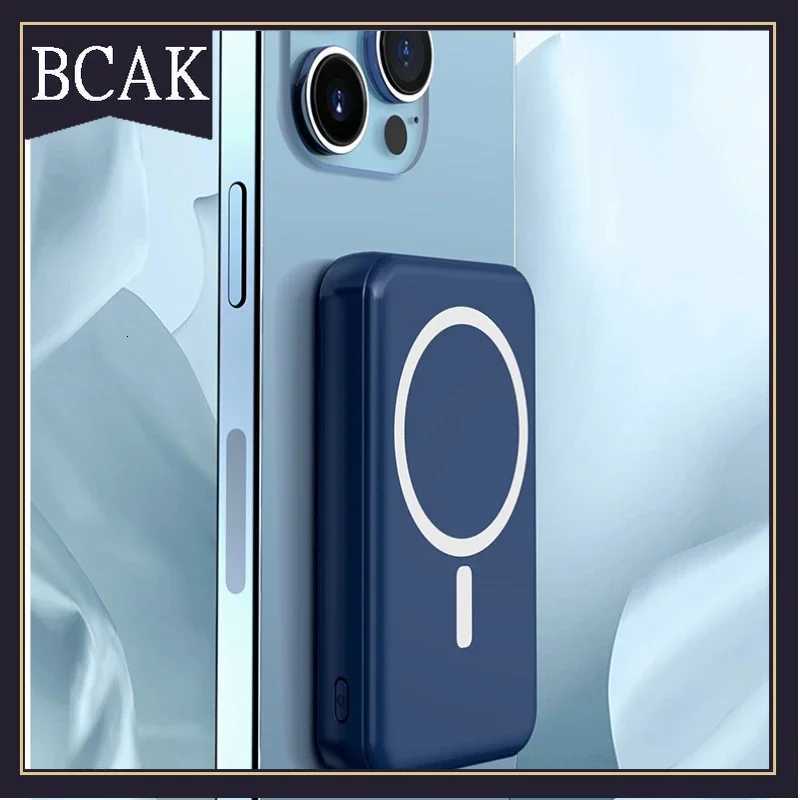Magnetic Wireless Power Bank 10000 MAh Self-contai Cable er Fast Charging BCAK Mobile Power ply for Iphone H251213