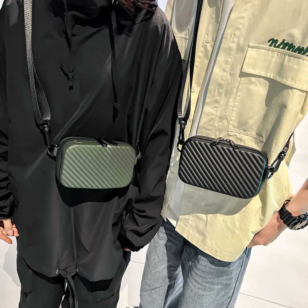 Unisex Messenger Bag Fashion Small Mini Square Bag with Zipper Solid Color Shoulder Bag Small Square Bag Womens Crossbody BagT251213