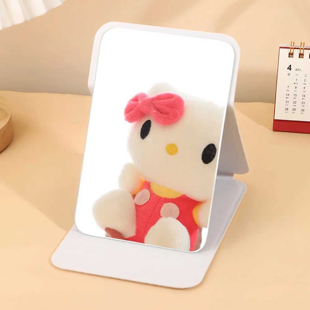 Minimalist Desktop Makeup Mirror Portable Handheld Makeup Tool Fashion Print Pocket Mirror Non Slip Ballerina Girl PatternT251213