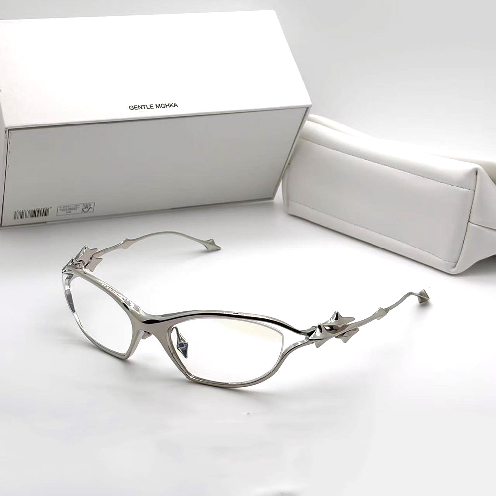 Fashion GENTLE MGHKA Retro Optical titanium EyeGlasses Alloy Cat eye YTT glasses men women GM Glasses Frame Monter blue light blocking prescription eyeglasses