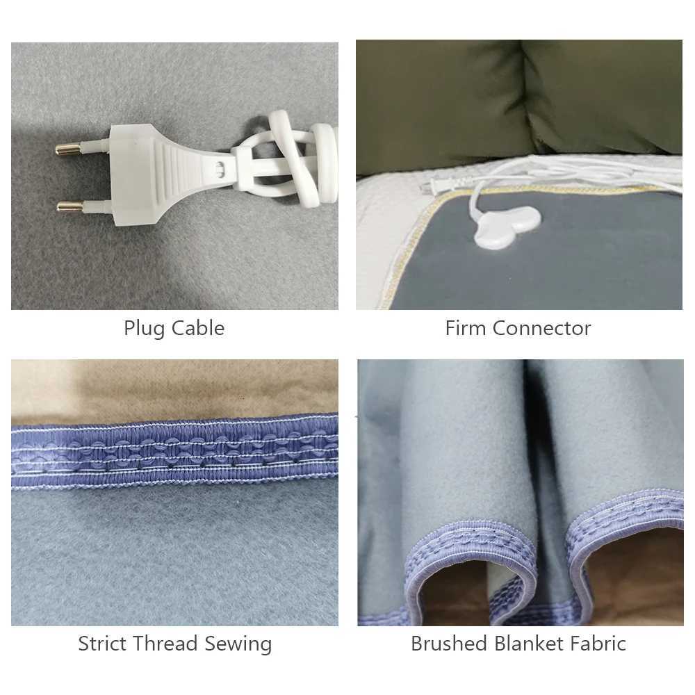 220V EU Electric Blanket Thicker Heaters 70150cm Home Bed Sheet Thermal Mat Heating Mattress Winter Thermostat Body Warmer Pads Y251212