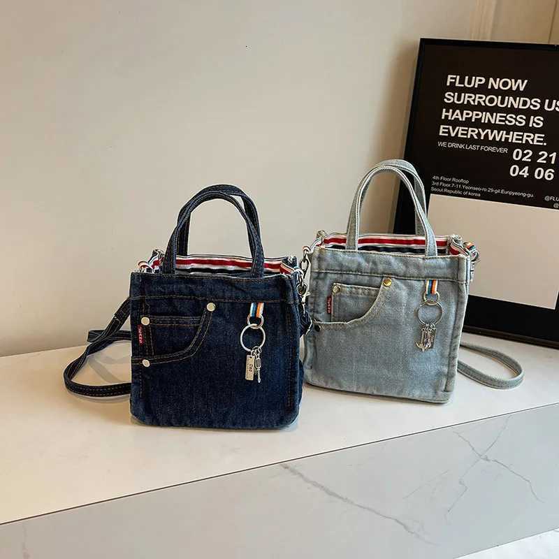 Ladies Crossbody Bags Creative Retro Washed Denim Personalized Fashionable Verstaile Handbags High-quality Shoulder Bags GirlT251213