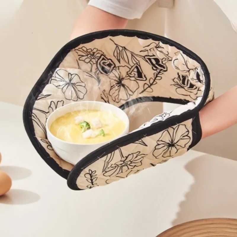 Heat Resistant Oven Mitts Gloves Long Safety Flower Pattern Kitchen Baking BBQ Grill Gloves Wen Heatproof kitchens accessories H251212