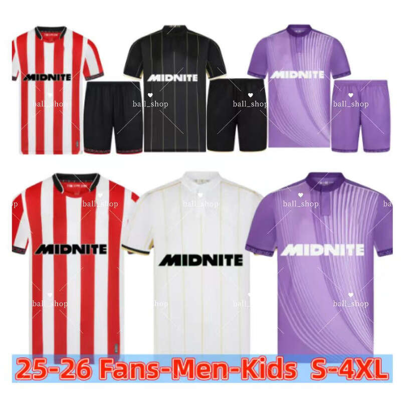 25 26 3XL 4XL uniteds soccer men kids uniforms shirts 2025 2026 football jerseys sheffield unitedfootball kit