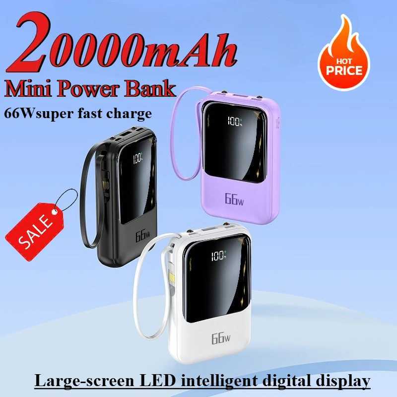 20000mAh 66W er Fast Charging Large Capacity with Cable Mini Small Power Bank Suitable for IPhone H251213