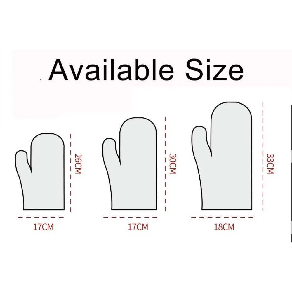 2024 New Style Anti Scalding High Temperature Resistance 100linen Kitchen Oven Mitts Microwave Oven Gloves for Adt H251212