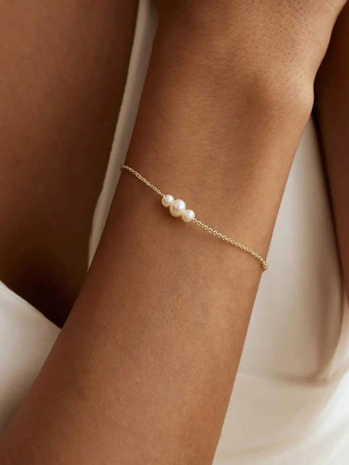 Elegant Minimalist Imitation Pearls Charm Women Girls Birthday Wedding Party Fashion Jewelry Mom Gifts M251213