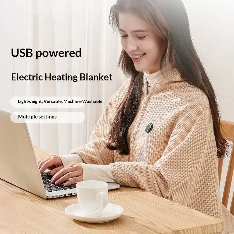 New Electric Heating Outdoor Shawl Usb Charging Blanket Office Warm Heating Blanket Y251212
