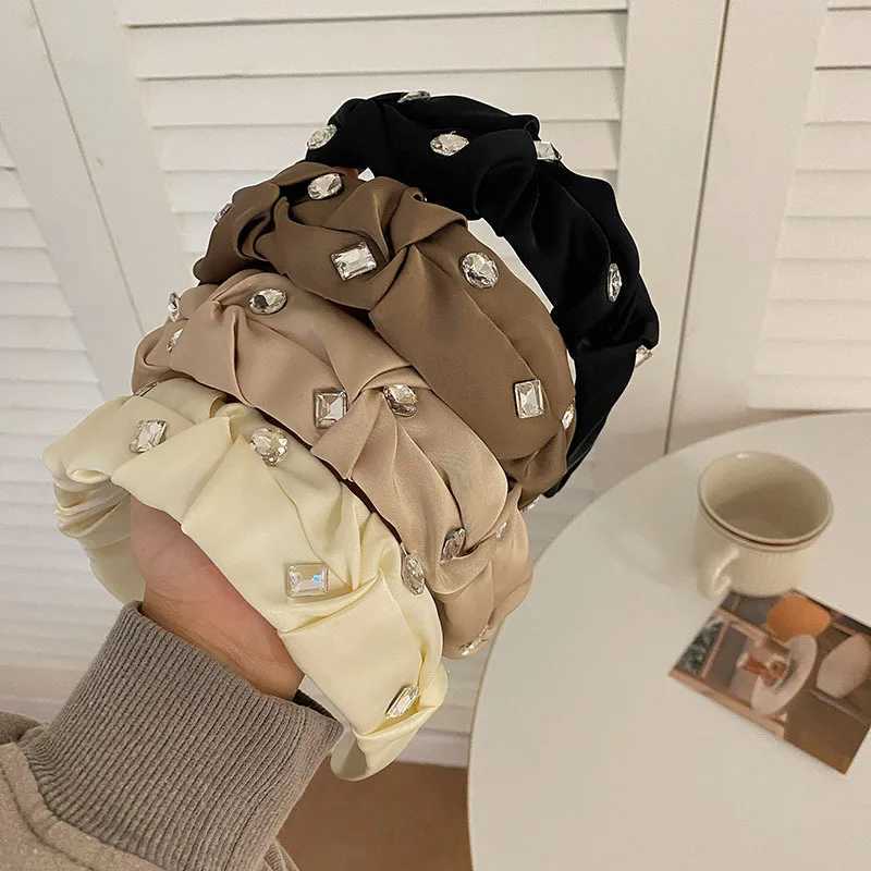 Wen Girls Satin Scrunchies Rhinestone Haiand band Adt Hair Accories Hair Jewley Y251213