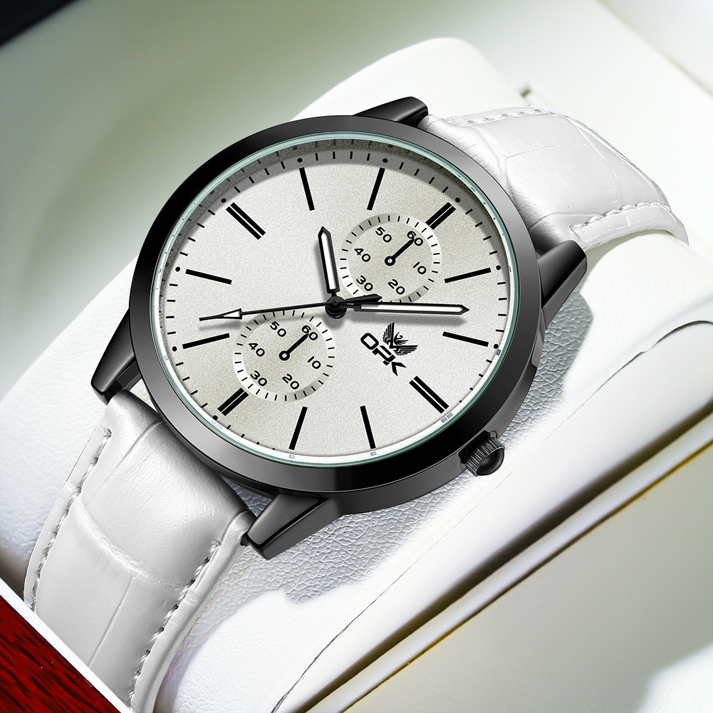 OPK Designer Men's Watches: Luxury Outdoor Sports, Versatile, Fashionable, Simple Scale, Men's Quartz Watches With Double Eyes, Free Shippin