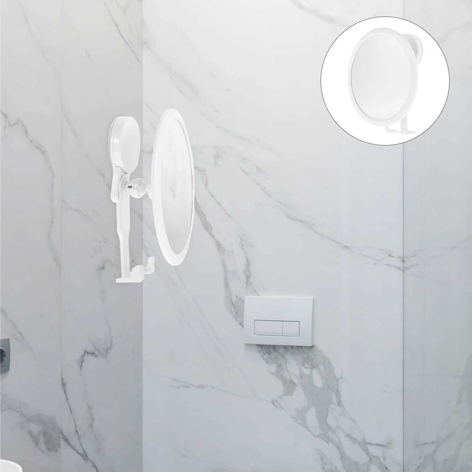 Adhesive Makeup Wall Mounted Bathroom Mirror Punch Free Clear High Definition Dressing Vanity Mirror For Dormitory Home DecorsT251213